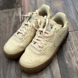 Nike Air Force 1s Beige Sneakers
